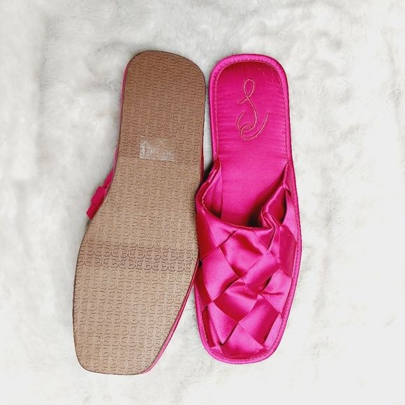 NEW Sam Edelman Bundle Of Three Rhys Silver Pink Slip On Round Toe Mules S150 - Picture 6 of 8